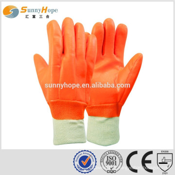 sunnyhope 3 layers liner oil Fluorescent pvc jersey gloves